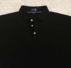 Stitch Golf Men's Solid Performance Polo Shirt Black XXL